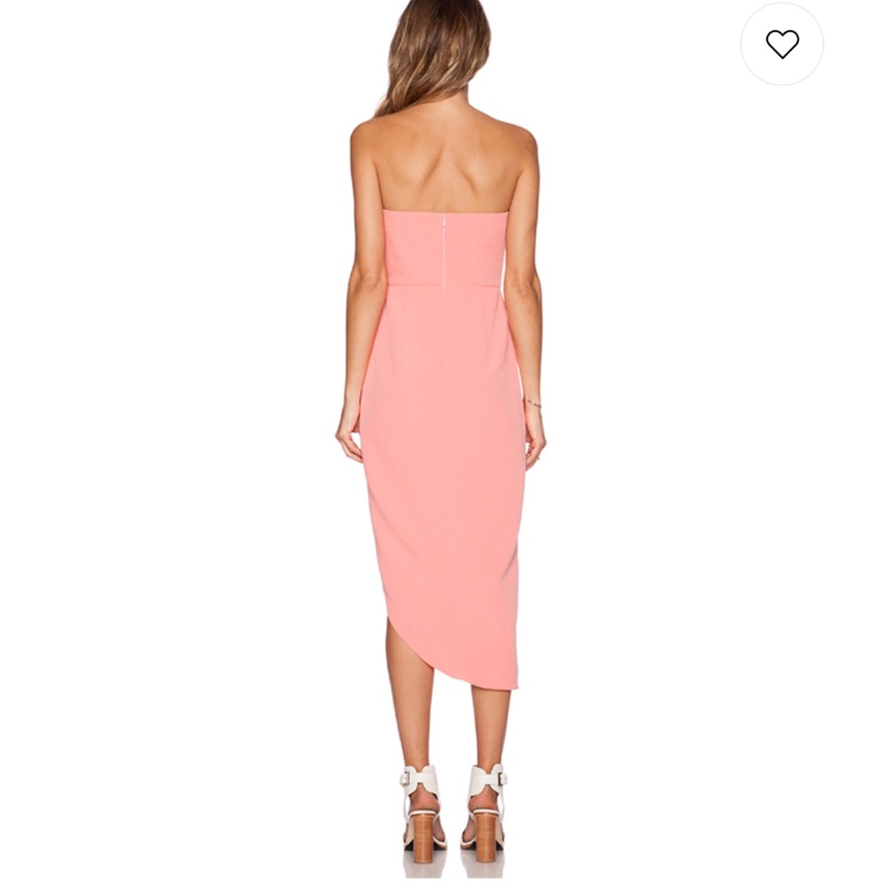 NWT Revolve Coral Riviera Strapless Midi Dress - Picture 3 of 7
